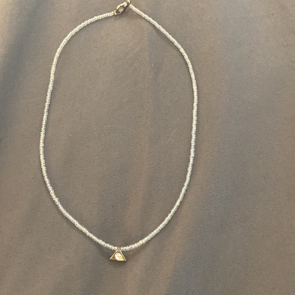 Geometric Triangle Pendant Necklace - Picture 12 of 15